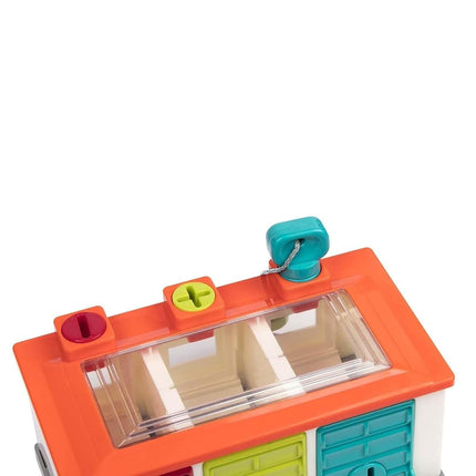 Battat 3-Car Garage, Color Sorting Push-and-Go Playset, Toddler
