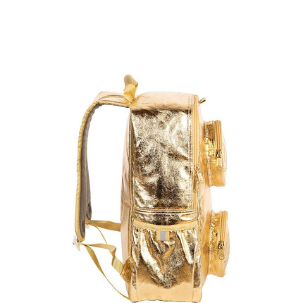 LEGO Brick Backpack, Gold, One Size, Brick Backpack - Gold