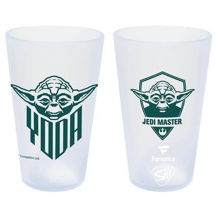 Vaso de pinta de silicona WinCraft de 16 oz Star Wars EP4 Original Trilogy Yoda