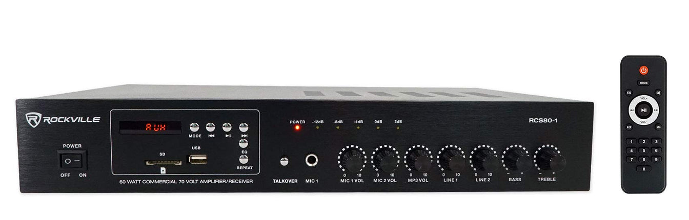 Rockville RCS80-1 60 Watt 70V Commercial/Restauran
