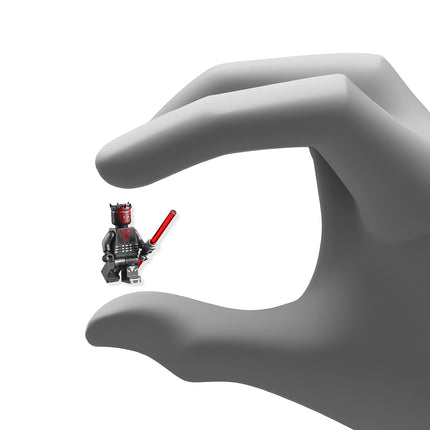 Minifigura de Darth Maul de LEGO Star Wars con Sable de Luz de Doble Hoja
