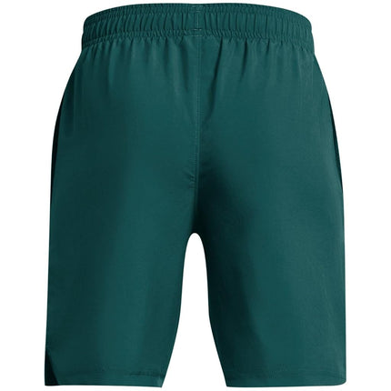 Under Armour Boys Woven Graphic Shorts Bottoms Teal/Yellow 13 Years