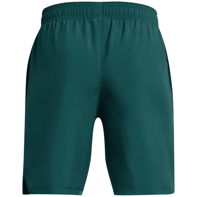 Under Armour Boys Woven Graphic Shorts Bottoms Teal/Yellow 13 Years