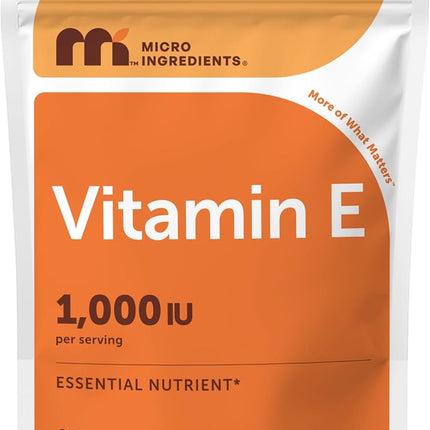 Micro Ingredients Vitamin E Oil Soft-gels,1200IU, 