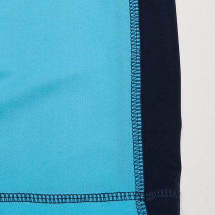 Kanu Surf Boys Paradise Upf50Sun Protective Rashguard Swim Shirt, Hangout Aqua, 14-16