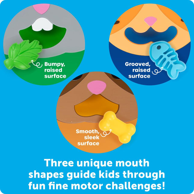 Learning Resources Fine Motor Feeding Friends, Toys for 3 Year Old Boys and Girls, Montessori, Fine Motor Skills
