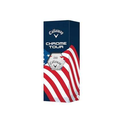 Callaway Golf Chrome Tour 2026 Golf Balls(USA Stripe,One Dozen)