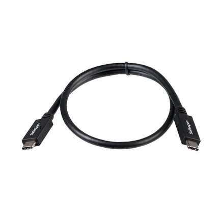 StarTech.com USB31CC50CMUSB C to UCB C Cable, 0.5 m, Short, M/M, USB 3.0 (5 Gbps), USB C Charging Cable, USB Type C Cable, USB-C to USB-C Cable