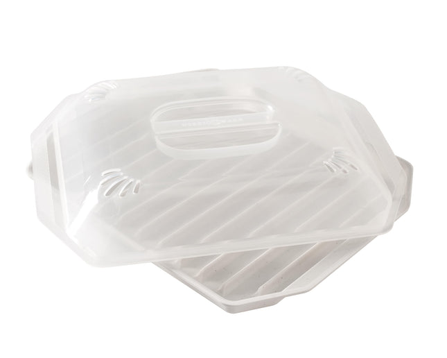 Nordic Ware Bacon Rack with Lid, 10.25x8x2 Inches