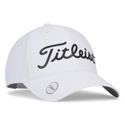 Gorra de golf Titleist Standard Performance Ball Marker para mujer, blanco/negro