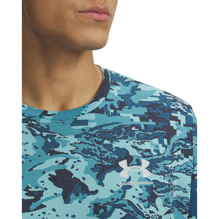 Under Armour Men's ABC Camo Short Sleeve, (498) Wham Blue / / Enamel Blue, XXXXL