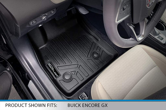 Tapis de sol et tapis de coffre SMARTLINER derrière la 2e rangée, noirs, pour Buick Encore GX 2020-2021 avec chargement en position basse uniquement