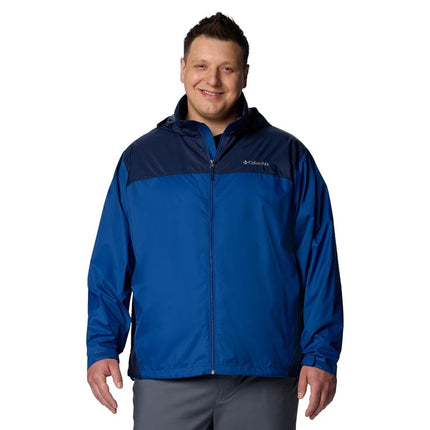 Columbia Mens Glennaker Lake II Rain Jacket, Mountain Blue/Collegiate Navy, 2X