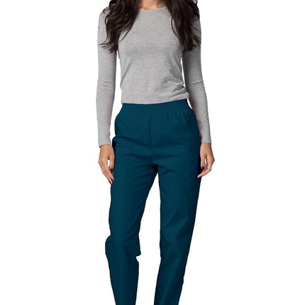 Adar Universal Scrubs for Women - Tapered Utility Cargo Scrub Pants - 503 - Caribbean Blue - M