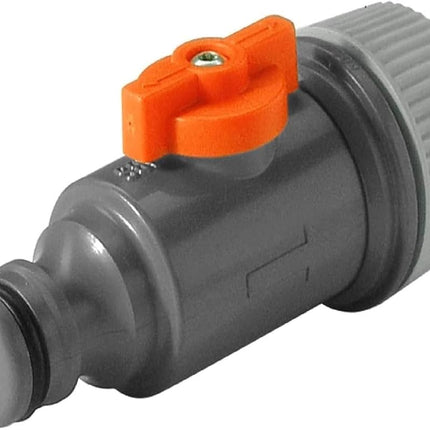 Gardena Soaker Hose Connection Set: Fittings for The Gardena Soaker Hose, Connection Unit with Control Valve for Soaker Start and Water Stop for Soaker Stop (1989-20)