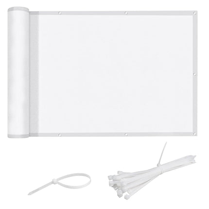 Love Story 3 x10 White Waterproof Balcony Privacy 