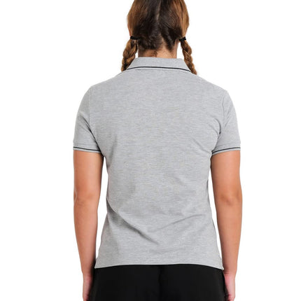 ARENA Women's Team Solid Cotton Polo Shirt T, Medium Grey Heather, S