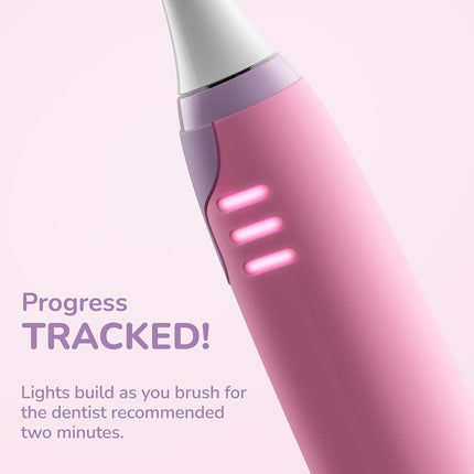 Ordo Squishmallows Electric Toothbrush, Sonic, Rechargeable, 3 Modes, Over 5 Weeks Battery, Extra Head, Pink, Kids 4+