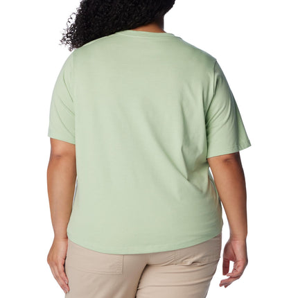 Columbia Women's North Cascades Relaxed Tee, Sage Leaf/Outdoors Club, Small