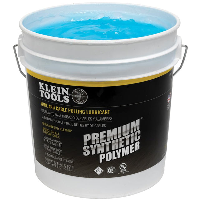 Klein Tools 51017 Pulling Lubricant, Premium Synthetic Polymer Electrical Wire and Cable Pulling Lubricant, 1-Gallon
