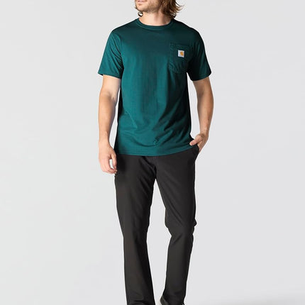 Carhartt Men's Irvine Relaxed Garment Dyed T-Shirt, Greenstone, XXXL Tall