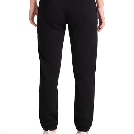 Reebok Ladies Diamante Standard Fit 30" Inseam Midweight Cotton/Polyester Joggers - Black, M