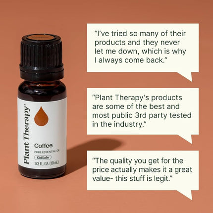 Plant Therapy Coffee Essential Oil 100% Pure, Undiluted, Natural Aromatherapy, Therapeutic Grade 10 mL (1/3 oz)