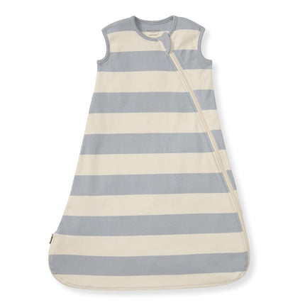 Burt's Bees Baby unisex-baby Beekeeper Wearable Blanket, Blue Rugby Stripe, X-Large