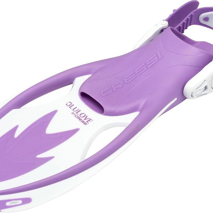Cressi Children's Rocks Adjustable Premium Children Fins, Lilac/White, M L - 2 4 Y UK