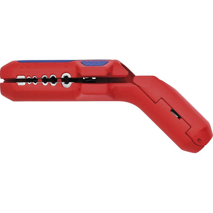 KNIPEX Ergostrip Universal Stripping Tool for Right-Handers, 135 mm, Round Cable, Coax Cables, Data Cables, Wire Stripper, 16 95 01 SB