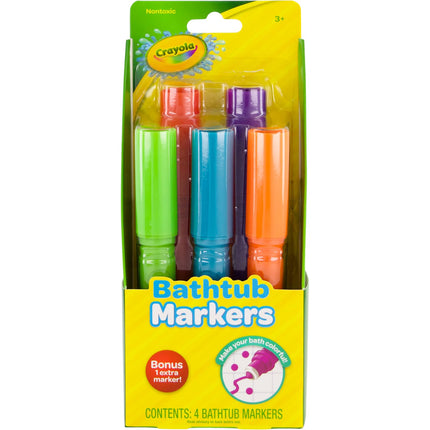 CRAYOLA Bathtub Markers Color Bath Drops 60 tablets