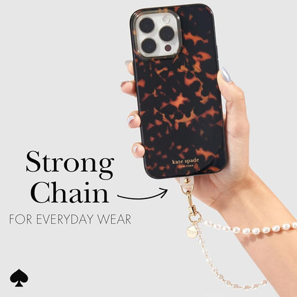 kate spade new york Phone Charm Wrist Strap - Detachable Cell Phone Lanyard - Sea Pearl
