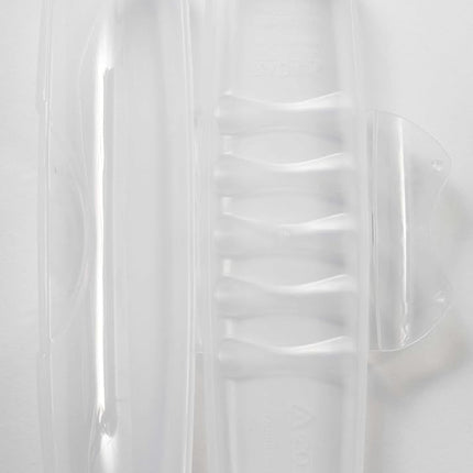 RADIUS Toothbrush Original Big Brush BPA Free ADA Accepted - Right Hand - Clear Brush with Clear Case