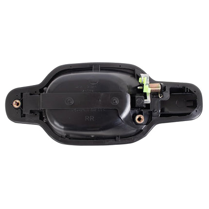 TRQ Rear Right Exterior Door Handle Black Passenger Side