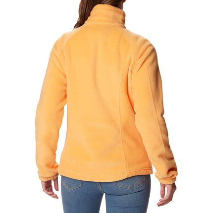 Columbia Women's Benton Springs Full Zip, Melocotón Atardecer, 3X