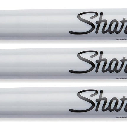 Sharpie Retractable Permanent Markers, Fine Point, Black, 3-Count