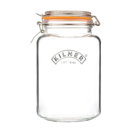 Kilner Square Clip Top Jar 3L (3000ml) Airtight Gl