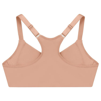 Glamorise Women's Plunge Bra, Opaque, Cappuccino, 46E