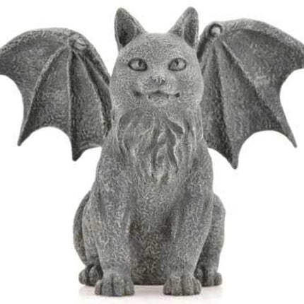 Winged Cat Gargoyle Statue Figurine Medieval Gothi