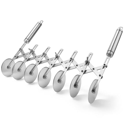 Juome 7 Wheel Pastry Cutter with Handle, Multi-Rou