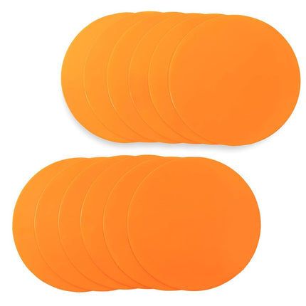 Champion Sports Poly Spot Marker, 9-Inch, Orange (Pack of 12)