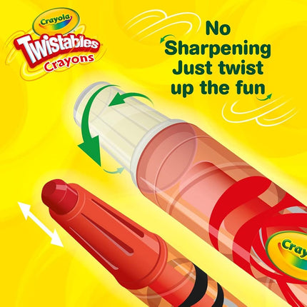 CRAYOLA Twistables Special Effects Colouring Crayons - Assorted Colours (Pack of 24), Simply Twist for More Colouring Fun - No Need to Sharpen, Ideal for Kids Aged 3+