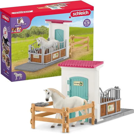 Schleich Horse Club - 21Pc Horse Stall Extension Playset - Kids 5+ | 42569