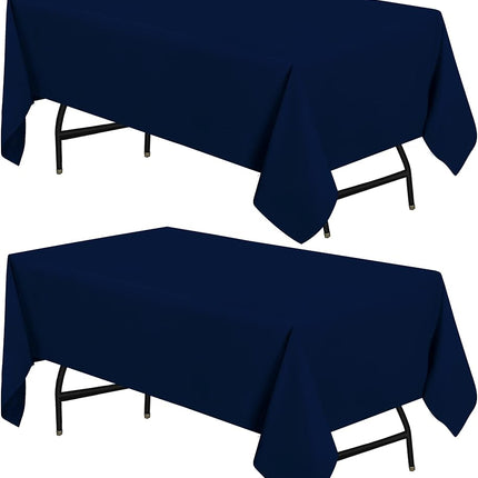 Utopia Kitchen Navy Blue Rectangle Table Cloth 2 P