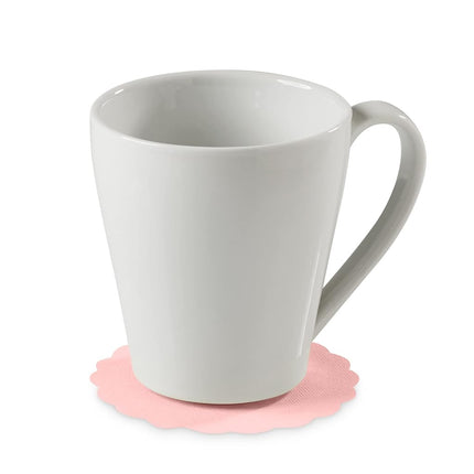 Disposable Pink Paper Coasters for Drinks, 3.5 Inch Round Coasters for Bar, Cocktail, Beverage, Wine Or Event, 500 Pack Bulk