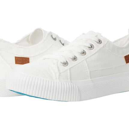 Blowfish Malibu Women's Clay Sneaker, White Smoked 16oz Canvas, 4.5 UK