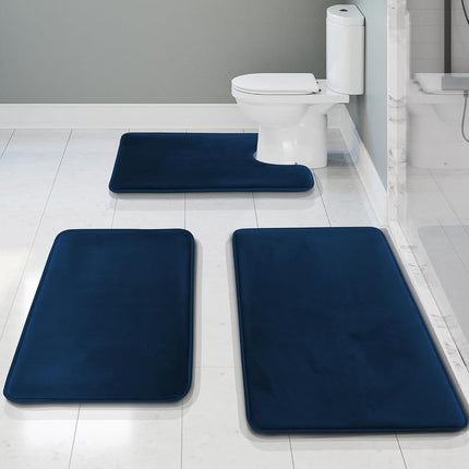 Clara Clark Bathroom Rugs, Ultra Soft Non Slip and