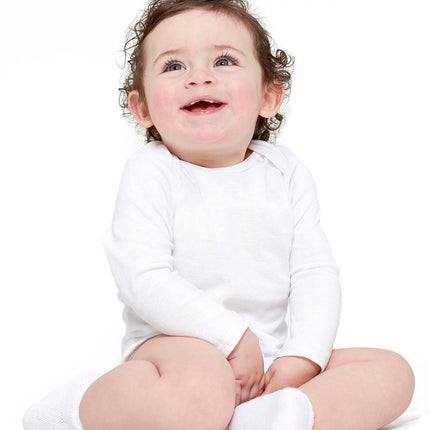 Gerber Baby Paquete de 6 Bodis de Manga Larga Unisex para Bebé - Blancos - Esenciales de Algodón Suave para Poner en Capas y Usar a Diario - 3T