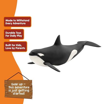Schleich Wild Life - Killer Whale Orca Toy Figurine - Kids Ages 3+ | 14807