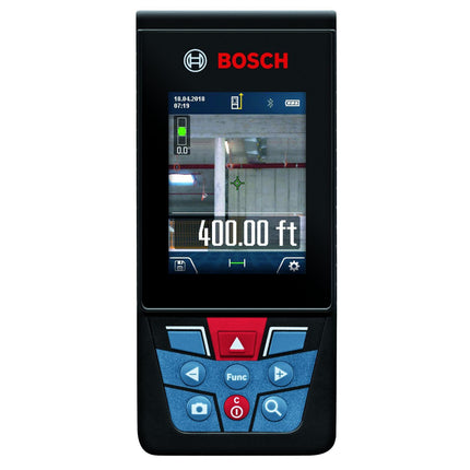 Bosch GLM400C Blaze Outdoor 400 ft Bluetooth Connected Laser Measure with Camera and AA Batteries